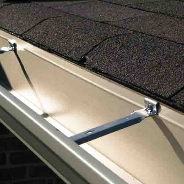 up close view of clean gutter